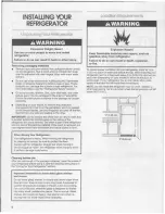 Предварительный просмотр 4 страницы Summit CTR15 series Use & Care Manual