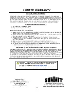 Preview for 14 page of Summit FDRD152PL User Manual