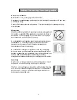 Предварительный просмотр 5 страницы Summit FF1062W Owner'S Manual