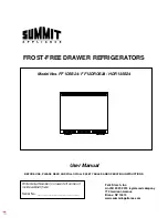 Предварительный просмотр 1 страницы Summit FF12DROS24 User Manual