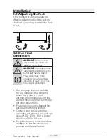 Предварительный просмотр 10 страницы Summit FF1511SS Instruction Manual