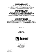 Preview for 48 page of Summit FF410WH User Manual