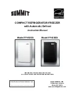 Summit FF412ES Instruction Manual предпросмотр