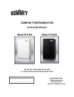 Preview for 1 page of Summit FF41ES Instruction Manual