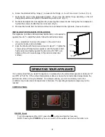 Предварительный просмотр 8 страницы Summit FFAR121SS7 Instruction Manual