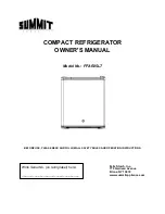 Предварительный просмотр 1 страницы Summit FFAR25L7 Owner'S Manual