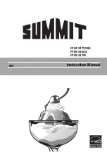 Preview for 1 page of Summit FFBF241W Instruction Manual