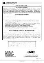 Preview for 25 page of Summit FFBF281W Instruction Manual