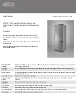 Preview for 1 page of Summit FFBF285SS Specifications