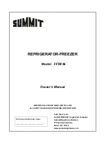 Summit FFRF36 Owner'S Manual предпросмотр