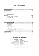 Предварительный просмотр 2 страницы Summit FS20L Instruction Manual