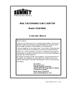 Summit GC443BGL Instruction Manual preview