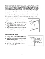 Предварительный просмотр 7 страницы Summit LWBC30 User Manual