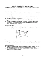 Предварительный просмотр 9 страницы Summit R221FFPL User Manual