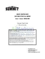 Summit SBC635M Use And Care Manual preview