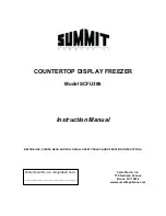 Summit SCFU386CSS Instruction Manual предпросмотр