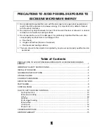 Preview for 2 page of Summit SCM853 User Manual