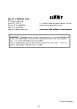 Предварительный просмотр 15 страницы Summit SCR 1150 Instruction Manual