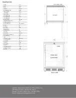 Preview for 2 page of Summit SCR-600BL Series Specifications