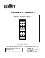 Preview for 1 page of Summit SCR1401 Instruction Manual