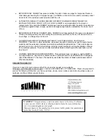 Preview for 14 page of Summit SCR1505 Instruction Manual