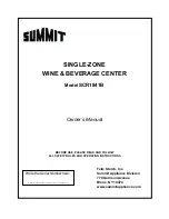 Summit SCR1841B Owner'S Manual preview