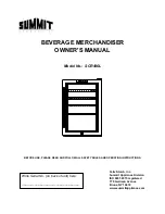 Summit SCR486L Owner'S Manual preview