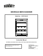 Preview for 1 page of Summit SCR611GLOS Instruction Manual