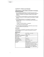 Preview for 2 page of Summit SM1100BL User Manual