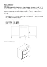 Предварительный просмотр 8 страницы Summit SP7D2 Owner'S Manual