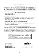 Предварительный просмотр 20 страницы Summit SP7D2 Owner'S Manual