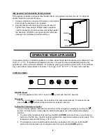 Preview for 8 page of Summit SPR625OS Owner'S Manual