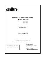 Preview for 1 page of Summit SWC1224 Owner'S Manual