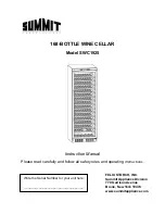 Preview for 1 page of Summit SWC1925 Instruction Manual