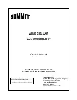 Предварительный просмотр 1 страницы Summit SWC530BLBIST Owner'S Manual