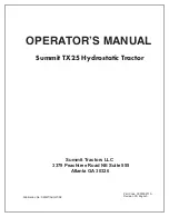 Preview for 2 page of Summit TX25H Operator'S Manual