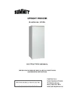 Предварительный просмотр 1 страницы Summit UF855L Instruction Manual