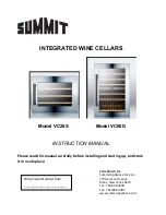 Предварительный просмотр 1 страницы Summit VC28S Instruction Manual