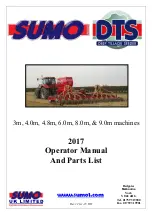 Предварительный просмотр 1 страницы Sumo DTS 3m Operator'S Manual And Parts List