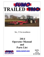 Sumo TRIO Operator'S Manual And Parts List предпросмотр