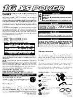 Sun-Co 16 XS POWER Quick Start Manual preview