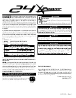 Sun-Co 24 X-Power Manual preview