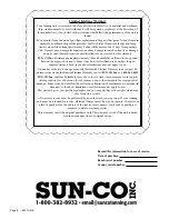 Preview for 8 page of Sun-Co 24 X-Power Manual