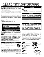 Preview for 1 page of Sun-Co 24 XS Power Manual