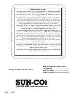 Preview for 8 page of Sun-Co 24 XS Power Manual