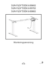 Предварительный просмотр 59 страницы Sun-Flex DESK 600602 Assembly Manual