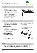 Preview for 20 page of sun garden Easy Sun Operation Manual