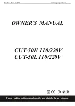 Sun Gold Power CUT-50H Instruction Manual preview