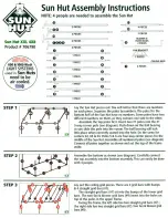 Preview for 1 page of Sun Hut XXL 4X8 Assembly Instructions