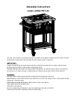 Предварительный просмотр 1 страницы Sun joe L-DW047PST-3D Assembly Instructions